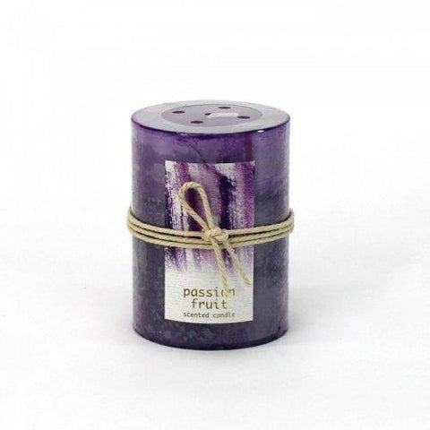 Passion Fruit Pillar Candle 3x4 (pack of 1 EA)