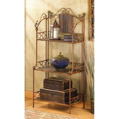 Rustic Bakers Rack Shelf