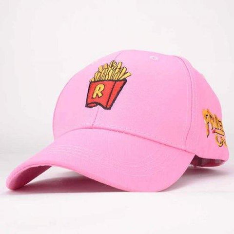 Trendy Cartoon Chips Letters Embroidery Baseball Hat For Women - Pink