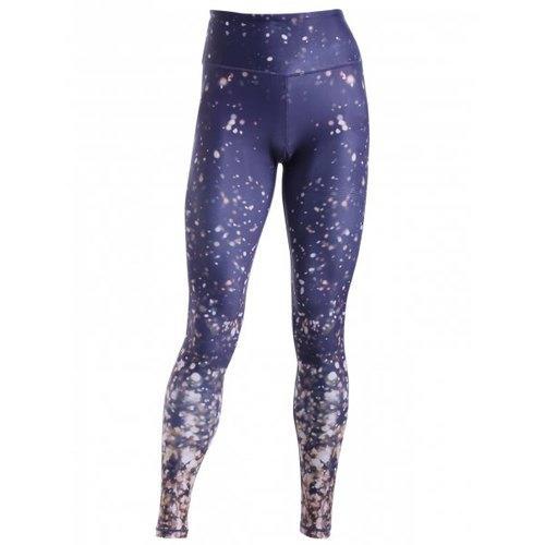 Chic Women's Galaxy Print Skinny Leggings - Purplish Blue M