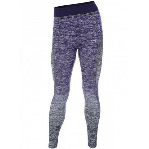 Ombre Stretchy Athletic Leggings - Purple One Size