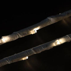 Set of 6 Enchanted Garden LED Warm White Lighted Branch Spray Driveway Pathway Markers - 4'