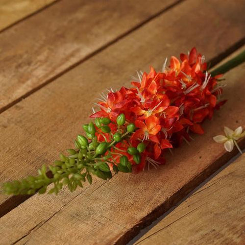 37" Orange and Red Artificial Foxtail Decorative Floral Crafting Stem