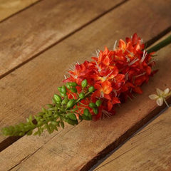 37" Orange and Red Artificial Foxtail Decorative Floral Crafting Stem