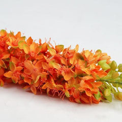 44" Orange and Green Artificial Foxtail Decorative Floral Crafting Stem