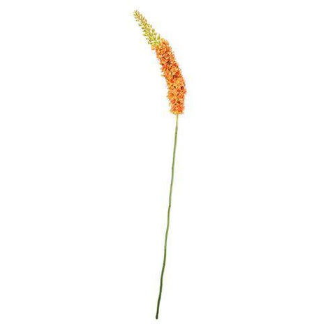 44" Orange and Green Artificial Foxtail Decorative Floral Crafting Stem