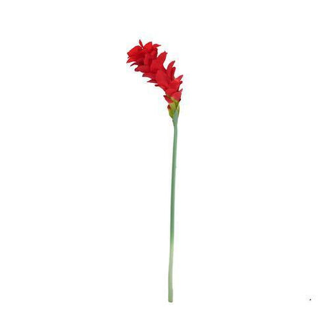 30" Red Artificial Torch Ginger Flower Decorative Floral Crafting Stem
