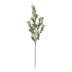 32" Green and Cream Artificial Button Leaf Decorative Floral Crafting Spray