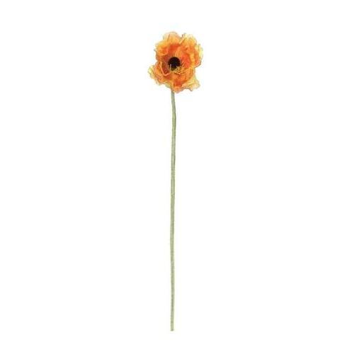 34" Peach and Orange Artificial Poppy Flower Decorative Floral Crafting Stem