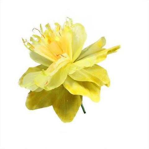 30" Yellow  Green and Orange Decorative Spring Floral Artificial Craft Stem
