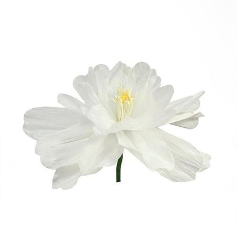22" White  Green and Yellow Decorative Spring Floral Artificial Craft Stem