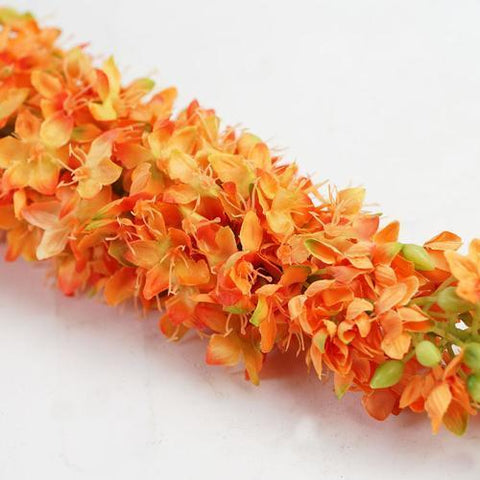 48" Orange and Green Artificial Foxtail Decorative Floral Crafting Stem