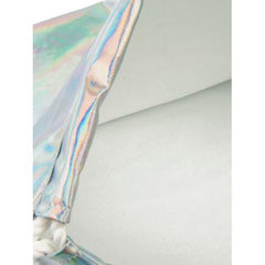 Silver Drawstring Holographic Backpack
