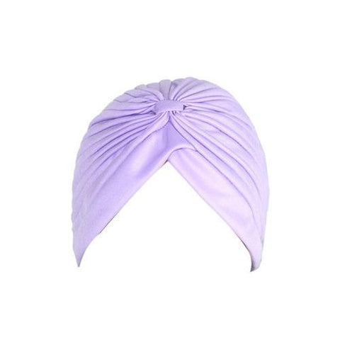 Lavender Big Satin Bonnet Turban