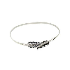 Silver Metallic Leaf Lock Elastic Waist Belt