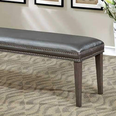 Sturgis Contemporary Style Bench , Dark Gray