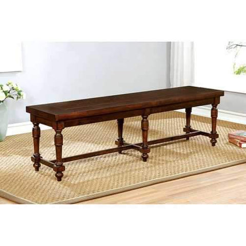 Griselda Transitional Bench, Brown Cherry