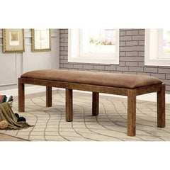 Gianna Transitional Bench, Rustic Pine