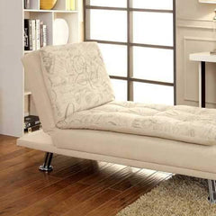 Hauser I Contemporary Chaise, White Signature Finish