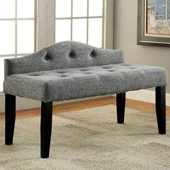 Alipaz Contemporary Small Bench, Green Finish