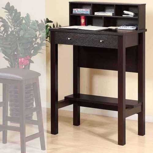 Contemporary Style Standing Desk With 1 Open Shelf.
