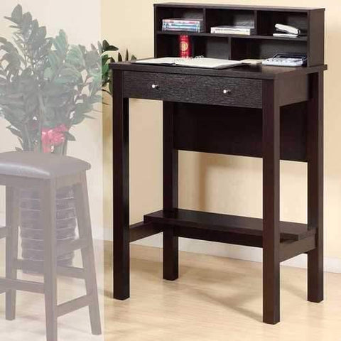 Contemporary Style Standing Desk With 1 Open Shelf.