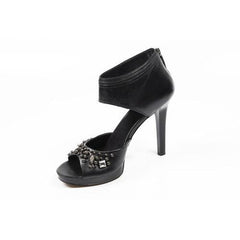 Black 6 US - 36.5 EUR Nine West Womens Sandal NWTANGLE BLACK