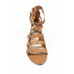 Camel 5.5 US - 36 EUR Nine West Womens Gladiator Sandal NWUSMAN DK NATURAL