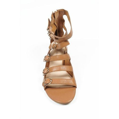 Camel 6.5 US - 37 EUR Nine West Womens Gladiator Sandal NWUSMAN DK NATURAL