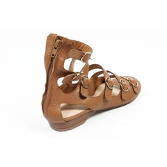 Camel 6.5 US - 37 EUR Nine West Womens Gladiator Sandal NWUSMAN DK NATURAL
