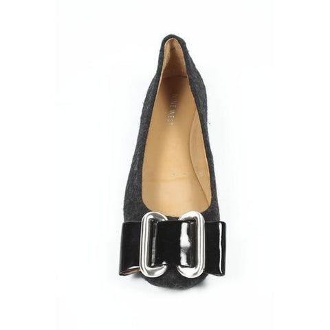 Dark Grey 6 US - 36.5 EUR Nine West Womens Ballerina NWLALIA DKGREY BLK