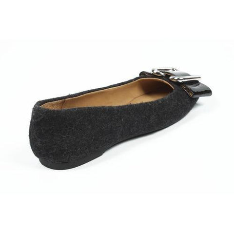 Dark Grey 6.5 US - 37 EUR Nine West Womens Ballerina NWLALIA DKGREY BLK