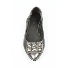 Silver 6.5 US - 37 EUR Nine West Womens Ballerina NWDAGNER PEWTER