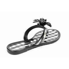 Black 5 US - 35.5 EUR Nine West Womens Thong NWFLIRT BLKWHT BLK