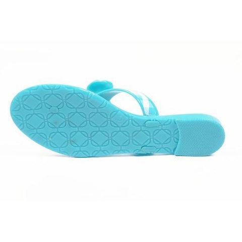 Light Blue 6 US - 36.5 EUR Nine West Womens Thong NWFLIRT TURQWHT TURQ
