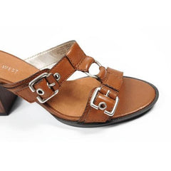 Brown 6 US - 36.5 EUR Nine West Womens Sandal NWTEWELS LIGHT BROWN