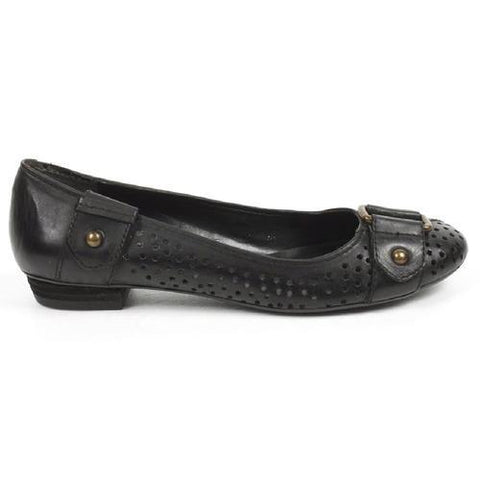 Black 6 US - 36.5 EUR Nine West Womens Ballerina NWLOUDEN BLACK