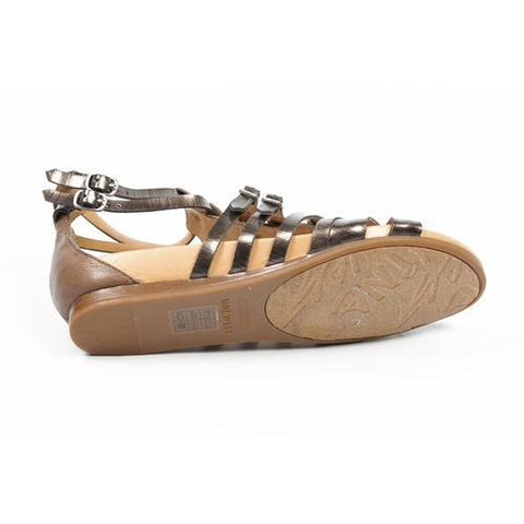 Multicolor 6 US - 36.5 EUR Nine West Womens Flat Sandal NWBUZZIE PEWTER TAUPE