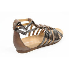 Multicolor 10 US - 41.5 EUR Nine West Womens Flat Sandal NWBUZZIE PEWTER TAUPE