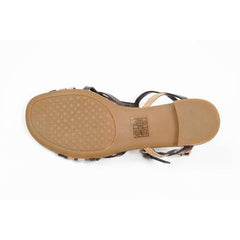 Multicolor 6.5 US - 37 EUR Nine West Womens Sandal NWRUNNER DK BRN MUL