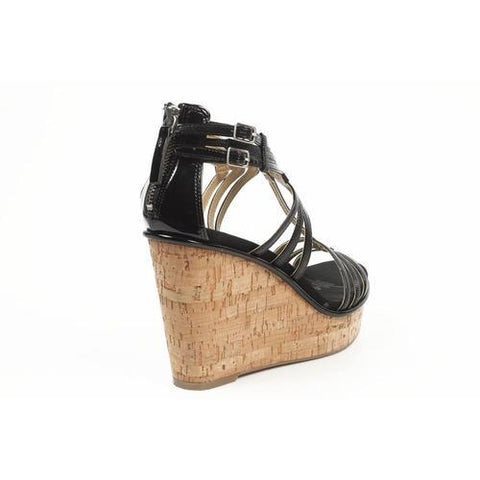Black 10.5 US - 42 EUR Nine West Womens Espadrille Wedge Sandal NWROMANCING BLK MULTY