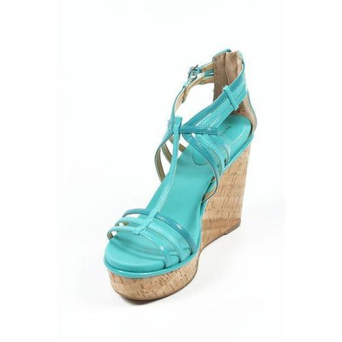 Light Blue 9.5 US - 41 EUR Nine West Womens Espadrille Wedge Sandal NWROMANCING TURQU MU Y
