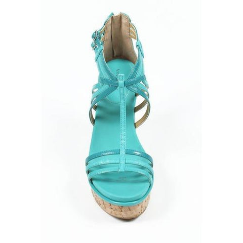 Light Blue 10 US - 41.5 EUR Nine West Womens Espadrille Wedge Sandal NWROMANCING TURQU MU Y