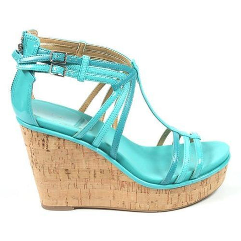 Light Blue 10 US - 41.5 EUR Nine West Womens Espadrille Wedge Sandal NWROMANCING TURQU MU Y