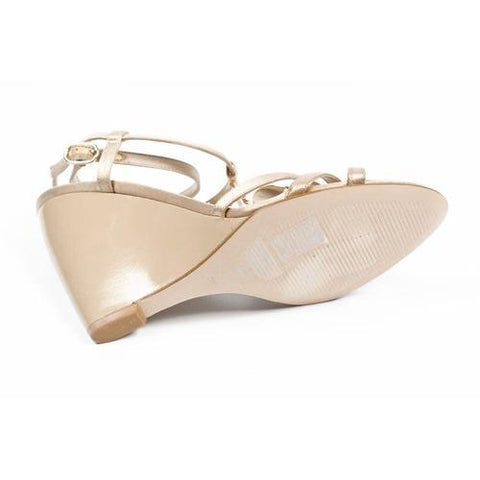 Light Grey 6 US - 36.5 EUR Nine West Womens Ankle Strap Wedge Sandal NWJUVELIE IVORY