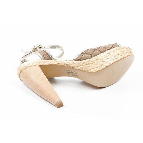 Multicolor 5.5 US - 36 EUR Nine West Womens Ankle Strap Sandal NWCISCOANN LTGOLD MEDNA