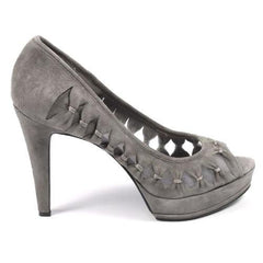 Grey 9.5 US - 41 EUR Nine West Womens Pump Open Toe NWLEEWAY GREY