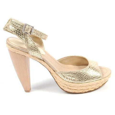 Gold 10 US - 41.5 EUR Nine West Womens Ankle Strap Sandal NWCASTING LTGOLD LTGOL