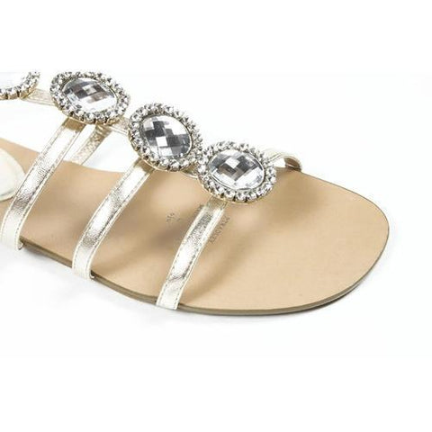 Gold 6.5 US - 37 EUR Nine West Womens Ankle Strap Sandal PTRADLEY LIGHT GOLD