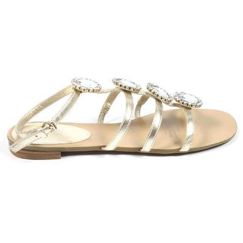 Gold 6.5 US - 37 EUR Nine West Womens Ankle Strap Sandal PTRADLEY LIGHT GOLD